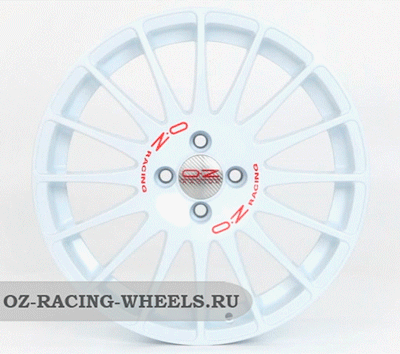 Диски OZ RACING Superturismo WRC White Red Lettering