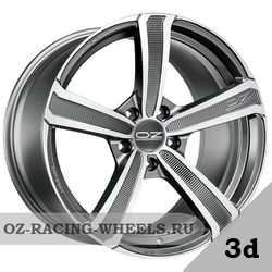  OZ RACING Montecarlo HLT Matt Dark Graphite Diamond Cut