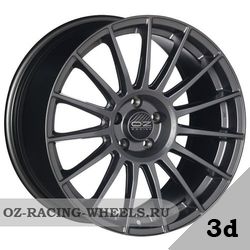  OZ RACING Superturismo LM Matt Graphite Silver Lettering